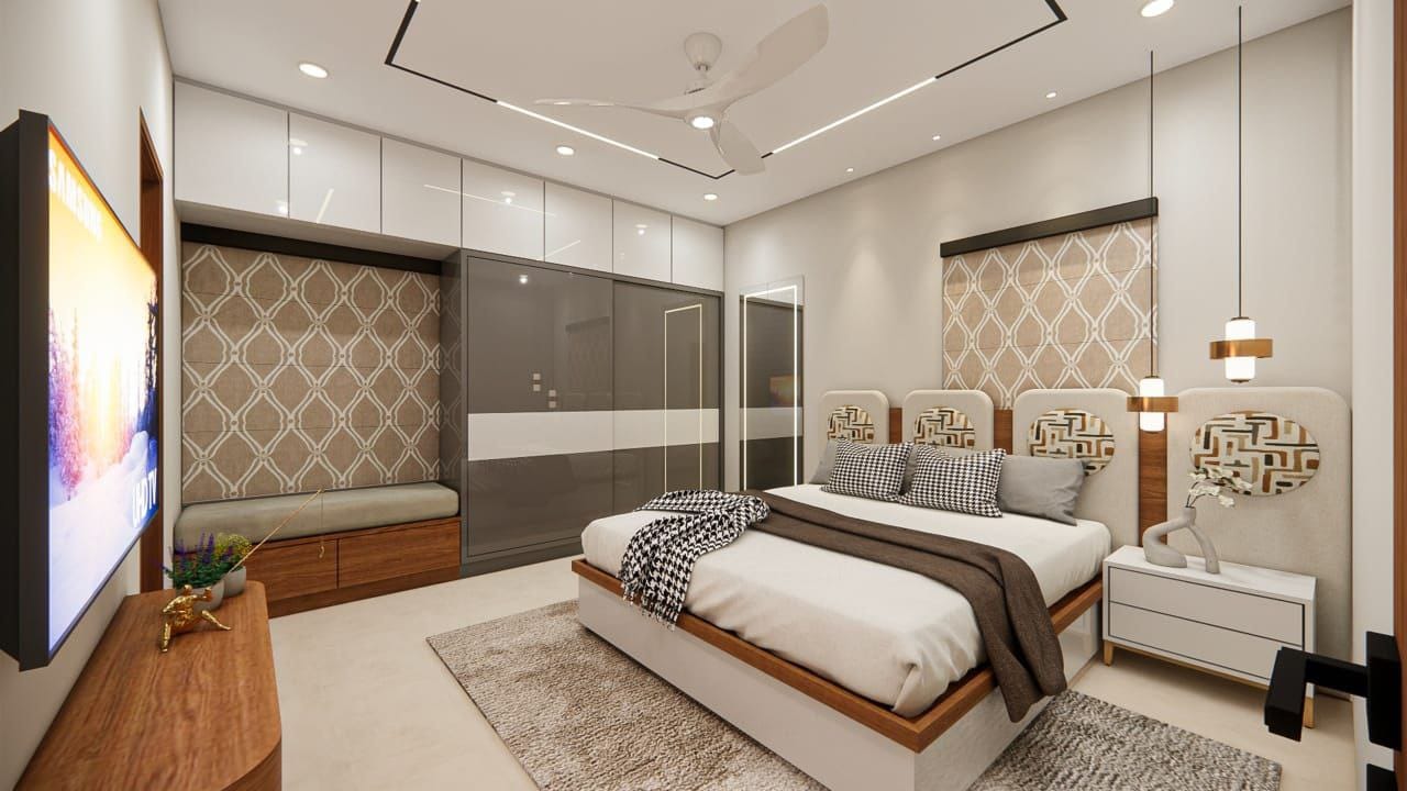 Opulent Bedroom Transformation — luxury home interiors by Exquisite Spaces (India)